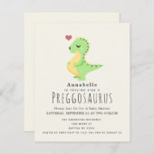 Budget Preggosaurus Niedlich Dinosaurier Babydusch (Vorne/Hinten)