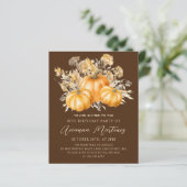 BUDGET PRETIERT 18. Geburtstag Rustic Boho Pumpkin (Stehend Vorderseite)