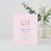 Budget Princess Crown Fairytale 5. Geburtstag (Stehend Vorderseite)