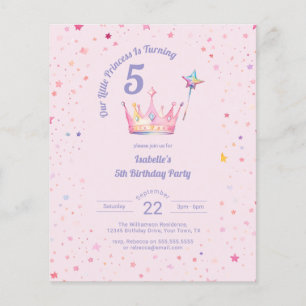 Budget Prinzessin Krone Rosa Mädchen Geburtstag