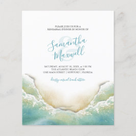 Budget Probe Abendessen Beach Einladungen Flyer