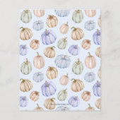 Budget Pumpkin Boy Baby Shower Einladungen (Rückseite)