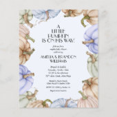 Budget Pumpkin Boy Baby Shower Einladungen (Vorderseite)