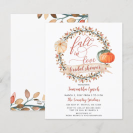 Budget Pumpkin Bridal Dusche Einladung