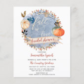 Budget Pumpkin Bridal Dusche Einladung (Vorderseite)