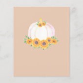 Budget Pumpkin Couples Kinderdusche Einladung (Rückseite)