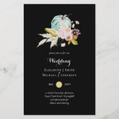 BUDGET Pumpkin Fall Blumenhochzeit Einladung A9 (Vorderseite)