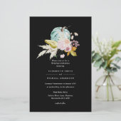 BUDGET Pumpkin FALL Erntedank Hochzeit Einladung A (Stehend Vorderseite)