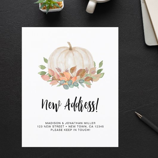 Budget Pumpkin Fall Mouncement Card