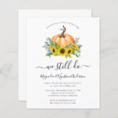 Budget Pumpkin Fall Vow Erneuerende Einladung (Vorne/Hinten)