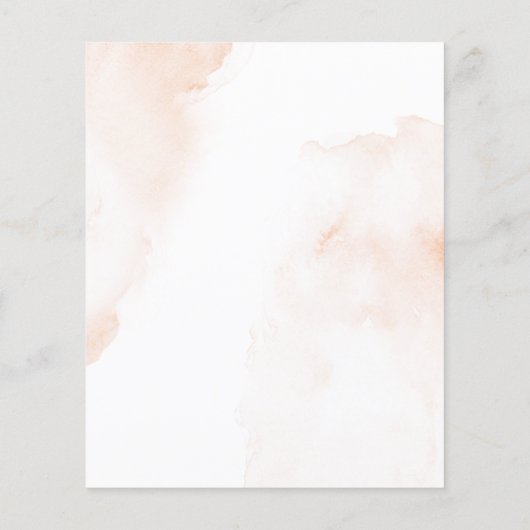 Budget Pumpkin Floral Baby Dusche (Rückseite)