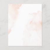 Budget Pumpkin Floral Baby Sprinkle Einladung (Rückseite)