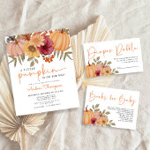 Budget Pumpkin Herbst Blume Pumpkin Baby Dusche Flyer