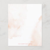 Budget Pumpkin Pink Girl Babydusche Einladung (Rückseite)