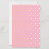 Budget Pumpkin Pink Gold Polka Dot Car Baby Dusche (Rückseite)