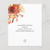 Budget Pumpkin & Sunflower Erntedank Flyer (Hinten)