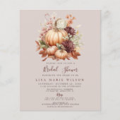 Budget Pumpkins Fall Bridal Dusche Einladungen (Vorderseite)