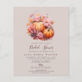 Budget Pumpkins Fall Bridal Dusche Einladungen (Vorderseite)