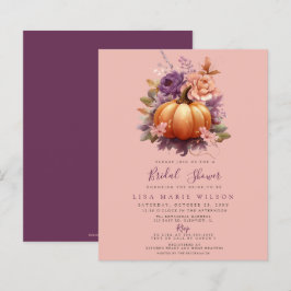 Budget Pumpkins Fall Bridal Dusche Einladungen