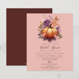 Budget Pumpkins Fall Bridal Dusche Einladungen