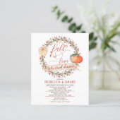 Budget Pumpkins Fall Probe Dinner Einladung (Stehend Vorderseite)