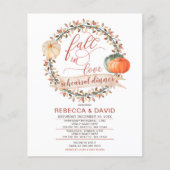 Budget Pumpkins Fall Probe Dinner Einladung (Vorderseite)