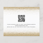 Budget Pumpkins Gold Glitzer QR Save the Date (Rückseite)