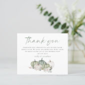 Budget Pumpkins Sage Foto Hochzeit Vielen Dank (Stehend Vorderseite)