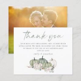 Budget Pumpkins Sage Foto Hochzeit Vielen Dank
