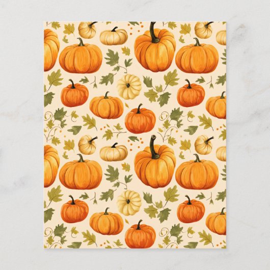 Budget PumpkinWreath BlackCat Halloween Einladung (Rückseite)