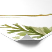 Budget Purple Florals Bridgerton Bridal Shower Poster (Ecke)