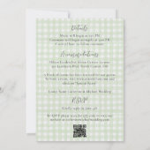 Budget Purple Lilac Greenery Elegant Wedding Einladung (Rückseite)