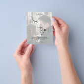 Budget QR CODE 2 Fotos Hochzeit Einladung Flyer (Gruppe)