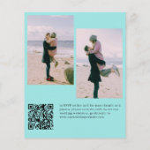 Budget QR CODE 3 Foto Sommer Strand Hochzeit (Rückseite)