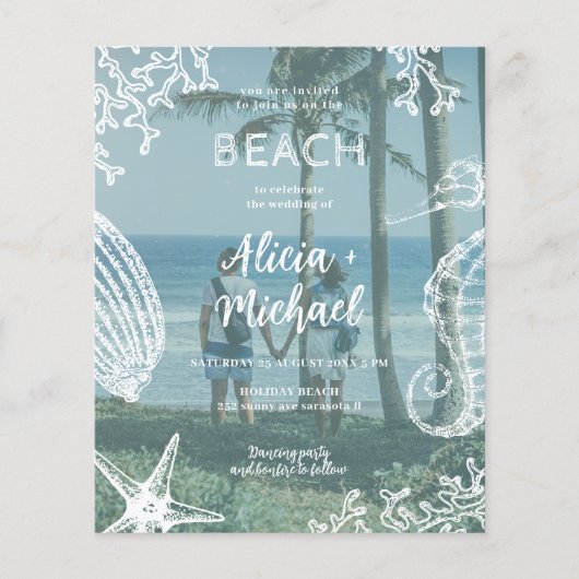 Budget QR CODE 3 Foto Sommerhochzeit (Vorderseite)