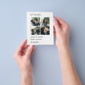 Budget QR CODE 4 Fotos Hochzeit speichern das Datu Flyer (Gruppe)