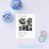 Budget QR CODE 4 Fotos Hochzeit speichern das Datu Flyer (Einzeln)