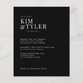 Budget QR CODE 4 Fotos Moderne Hochzeit Einladung Flyer (Vorne)