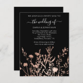 Budget QR CODE Blumenwiese Schwarz-weiß (Vorne/Hinten)