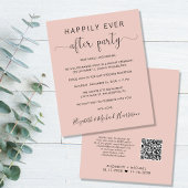 Budget QR Code Blush Hochzeitsempfehlung Einladung