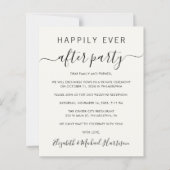 Budget QR Code Cream Wedding ReceptEinladung (Vorderseite)