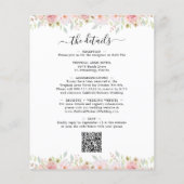 Budget QR Code Details Rosen Einladung (Rückseite)