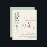 Budget QR Code Eucalyptus Ivory Hochzeit Einladung<br><div class="desc">Eine günstige BUDGET-Alternative für eine kleinere Größe von 4, 5 x 5, 6 Zoll, die ein Gewicht von 110 lbs hat, die ähnlich dick ist wie eine Postkarte (sie ist jedoch nicht als Postkarte geeignet). BITTE BEACHTEN SIE, DASS ES EINE Einladung pro Blatt gibt. Budget QR Code Eucalyptus Elfenbeinheirat Einladung....</div>