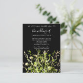 Budget QR CODE Floral Meadow Gold Green (Stehend Vorderseite)