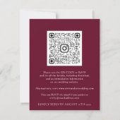 Budget QR CODE Floral Meadow Gold Marsala (Rückseite)
