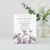 Budget QR CODE Floral Meadow Rose Glitzer (Stehend Vorderseite)