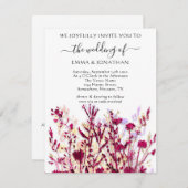 Budget QR CODE Floral Meadow White Marsala Gold (Vorne/Hinten)