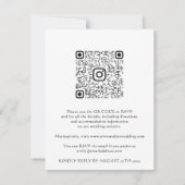 Budget QR CODE Floral Meadow White Rose (Rückseite)