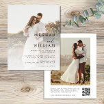 Budget QR Code Foto Hochzeit Einladung<br><div class="desc">Budget QR Code Foto Hochzeitsfeier Einladung Flyer</div>