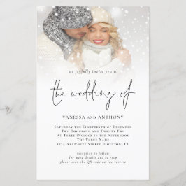 Budget QR Code Foto Hochzeit Einladung